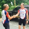 Presenting Kevin Heerdt with a Great Dad Coin.