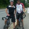 With Brian Riva, a father of two teenagers, after presenting him with a Great Dad Coin.