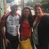 With Paige and her friend Tammy Lindsay (from Akron, OH) who spontaneously made a donation when she saw the signage on the truck and trailer.